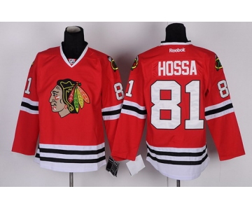 Chicago Blackhawks #81 Marian Hossa Red Jersey