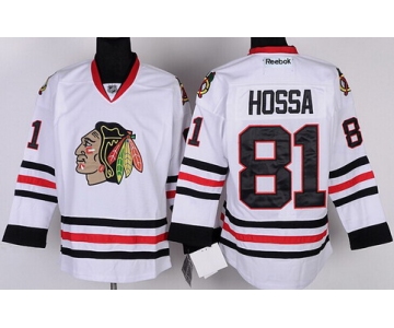 Chicago Blackhawks #81 Marian Hossa White Jersey