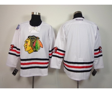 Chicago Blackhawks Blank 2015 Winter Classic White Jersey