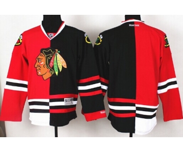 Chicago Blackhawks Blank Red/Black Two Tone Jersey