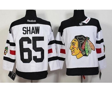 Men's Chicago Blackhawks #65 Andrew Shaw Reebok White 2016 Stadium Series Premier Jersey