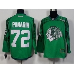 Men's Chicago Blackhawks #72 Artemi Panarin Green 2016 St. Patrick's Day Hockey Jersey