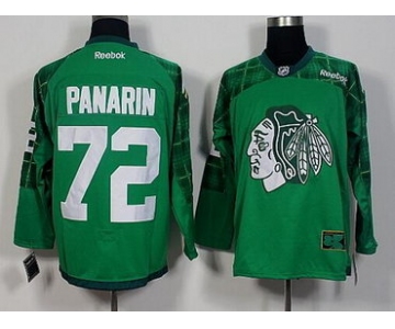 Men's Chicago Blackhawks #72 Artemi Panarin Green 2016 St. Patrick's Day Hockey Jersey