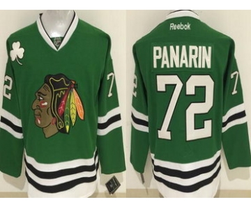 Men's Chicago Blackhawks #72 Artemi Panarin Green Reebok Hockey Jersey