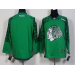 Men's Chicago Blackhawks Blank Green 2016 St. Patrick's Day Hockey Jersey