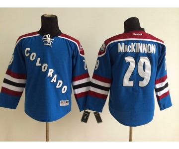 Colorado Avalanche #29 Nathan MacKinnon Blue Third Kids Jersey