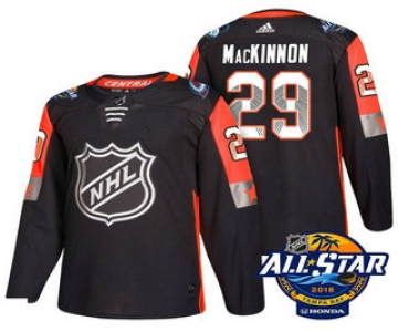 Men's Colorado Avalanche #29 Nathan MacKinnon Black 2018 NHL All-Star Stitched Ice Hockey Jersey