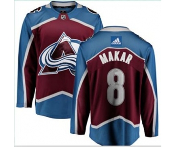 Adidas Colorado Avalanche #8 Cale Makar Burgundy Home Authentic Stitched NHL Jersey