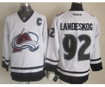 Colorado Avalanche #92 Gabriel Landeskog 2014 White Jersey
