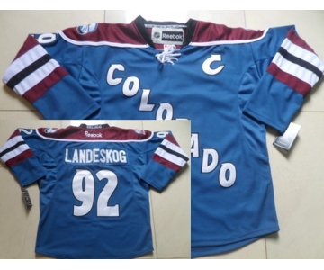 Colorado Avalanche #92 Gabriel Landeskog Blue Third Jersey