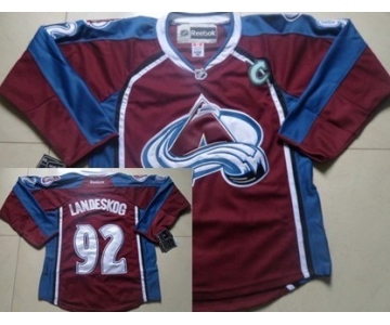 Colorado Avalanche #92 Gabriel Landeskog Red Jersey