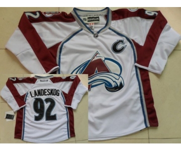 Colorado Avalanche #92 Gabriel Landeskog White Jersey