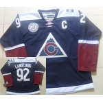 Men's Colorado Avalanche #92 Gabriel Landeskog Reebok Navy Blue 20th Alternate Premier Jersey