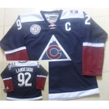 Men's Colorado Avalanche #92 Gabriel Landeskog Reebok Navy Blue 20th Alternate Premier Jersey