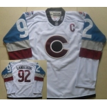 Men's Colorado Avalanche #92 Gabriel Landeskog Reebok White 2016 Stadium Series Hockey Jersey