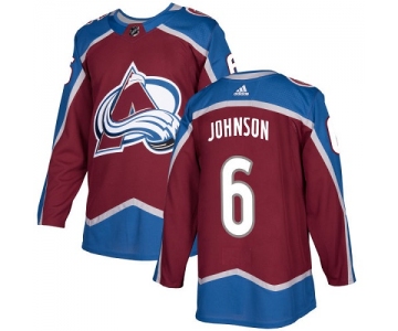 Adidas Colorado Avalanche #6 Erik Johnson Burgundy Red NHL Jersey