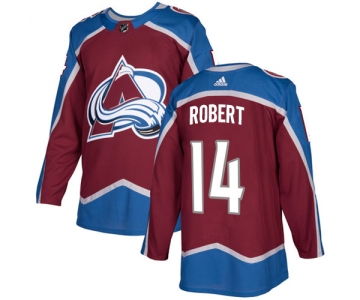 Adidas Colorado Avalanche #14 Rene Robert Burgundy Home Authentic Stitched NHL Jersey