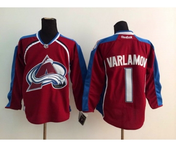 Colorado Avalanche #1 Semyon Varlamov Red Jersey