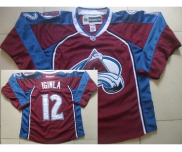 Colorado Avalanche #12 Jarome Iginla Red Jersey