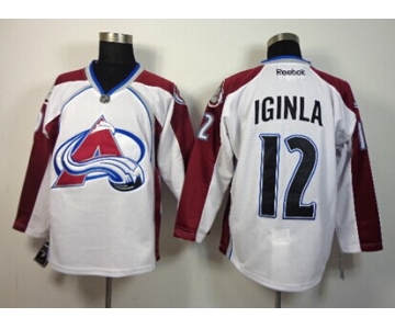 Colorado Avalanche #12 Jarome Iginla White Jersey