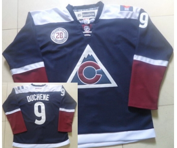Men's Colorado Avalanche #9 Matt Duchene Reebok Navy Blue 20th Alternate Premier Jersey