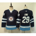 Jets 29 Patrik Laine Navy Women Adidas Jersey
