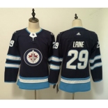 Jets 29 Patrik Laine Navy Women Adidas Jersey