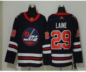 Men's Winnipeg Jets #29 Patrik Laine Navy Blue 2019 Heritage Classic Adidas Stitched NHL Jersey