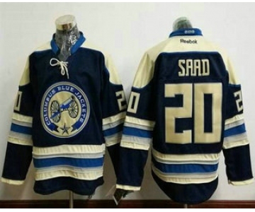 Men's Columbus Blue Jackets #20 Brandon Saad Blue Third Stitched NHL Reebok Hockey Jersey