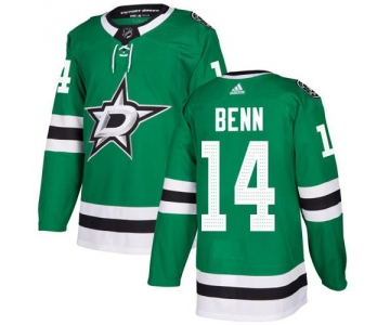 Adidas Dallas Stars #14 Jamie Benn Green Home Authentic Stitched NHL Jersey