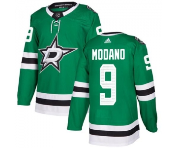 Adidas Dallas Stars #9 Mike Modano Green Home Authentic Youth Stitched NHL Jersey
