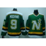Dallas Stars #9 Mike Modano Green Throwback CCM Jersey