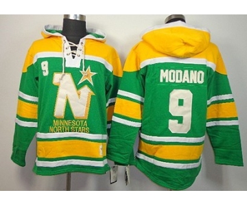Old Time Hockey Dallas Stars #9 Mike Modano Green Hoodie