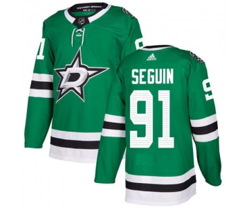 Adidas Dallas Stars #91 Tyler Seguin Green Home Authentic Stitched NHL Jersey