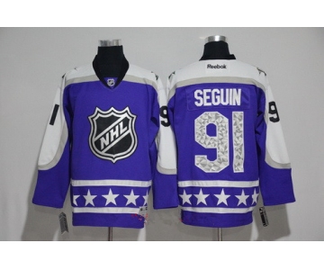 Men's Central Division Dallas Stars #91 Tyler Seguin Reebok Purple 2017 NHL All-Star Stitched Ice Hockey Jersey