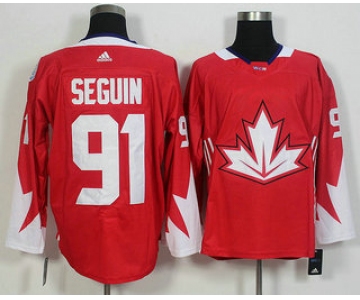Men's Team Canada #91 Tyler Seguin Red 2016 World Cup of Hockey Game Jersey