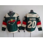 Men's Minnesota Wild #20 Ryan Suter Reebok Green 2016 Stadium Series Team Premier Jersey
