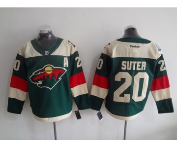 Men's Minnesota Wild #20 Ryan Suter Reebok Green 2016 Stadium Series Team Premier Jersey