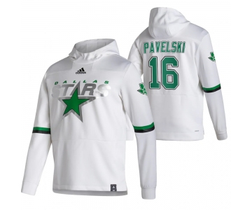 Dallas Stars #16 Joe Pavelski Adidas Reverse Retro Pullover Hoodie White