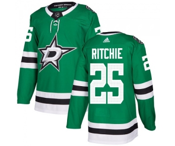 Adidas Stars #25 Brett Ritchie Green Home Authentic Stitched NHL Jersey
