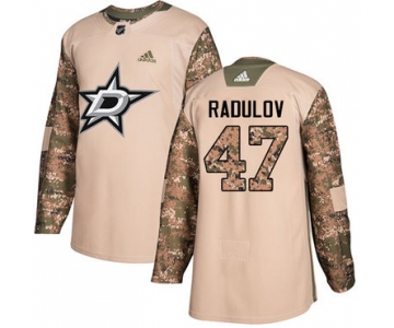 Adidas Stars #47 Alexander Radulov Camo Authentic 2017 Veterans Day Stitched NHL Jersey