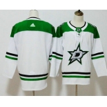 Men's Dallas Stars Blank White 2017-2018 Hockey Stitched NHL Jersey