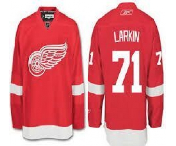 Reebok Detroit Red Wings #71 Dylan Larkin Premier Home Jersey