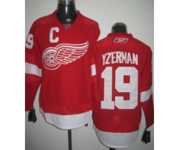 Detroit Red Wings #19 Steve Yzerman Red Jersey