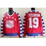 NHL 1992 All-Star #19 Steve Yzerman Red 75TH Throwback CCM Jersey