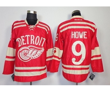 Detroit Red Wings #9 Gordie Howe 2014 Winter Classic Red Jersey