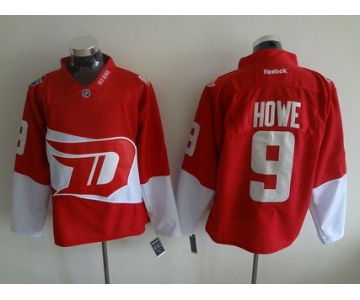 Men's Detroit Red Wings #9 Gordie Howe Reebok Red 2016 Stadium Series Team Premier Jersey