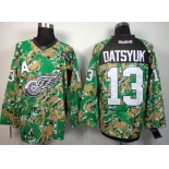 Detroit Red Wings #13 Pavel Datsyuk 2014 Camo Jersey