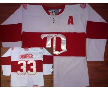 Detroit Red Wings #33 Kris Draper White Winter Classic CCM Jersey