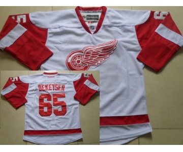 Detroit Red Wings #65 Danny DeKeyser White Jersey